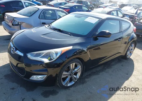 2012 Hyundai Veloster Base W/Black from USA, damaged, VIN KMHTC6AD2CU041117